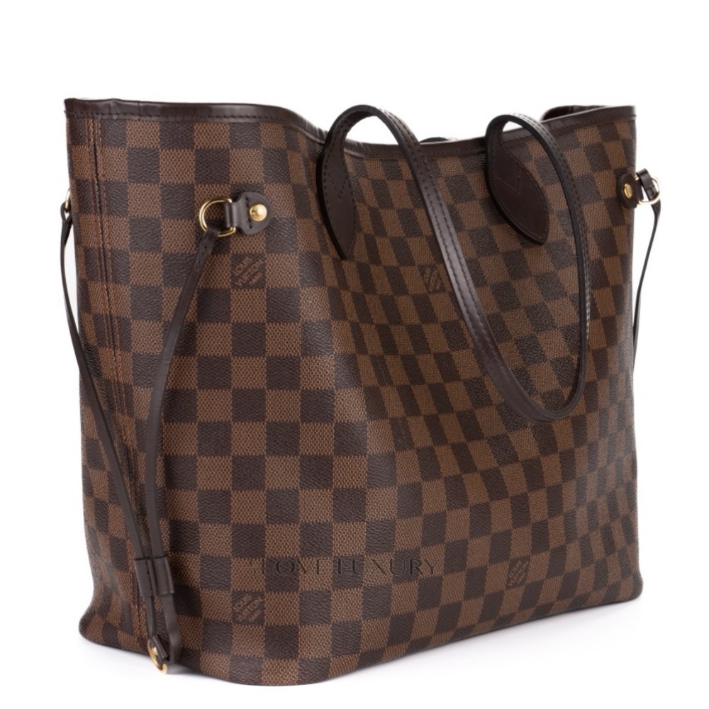 AUTHENTIC pre-owned Louis Vuitton Neverfull MM Damier Ebene
